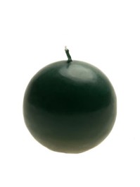 BOUGIE BOULE VERT JUNGLE DIA 6CM