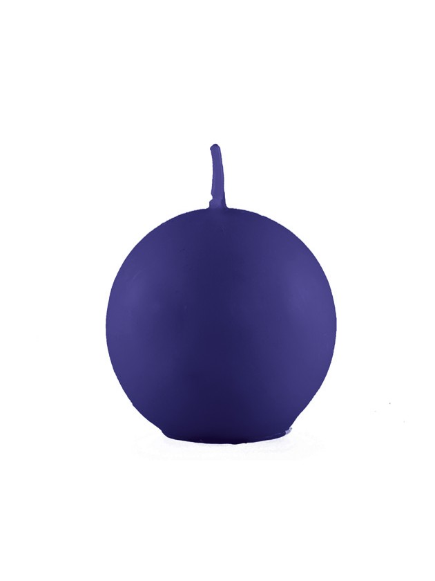ROYAL BLUE BALL CANDLE DIA 6CM