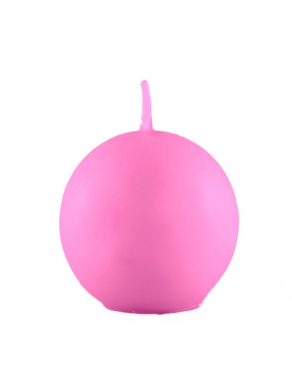 BOUGIE BOULE ROSE PALE DIA 6CM