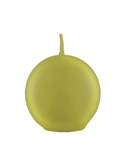 METALLIC GOLDEN BALL CANDLE DIA 6CM