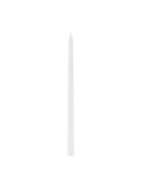 SET OF 2 WHITE TAPER CANDLES 30CM