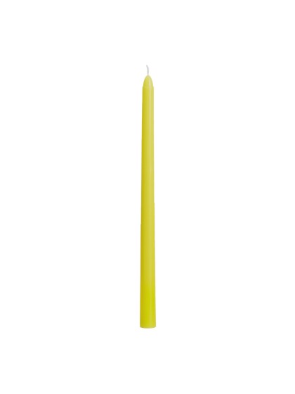 SET OF 2 LIME GREEN TAPER CANDLES 30CM