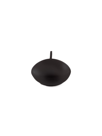 SET OF 6 BLACK FLOATING CANDLES DIA 4.7CM