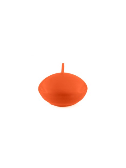 SET 6 BOUGIES FLOTTANTES ORANGE DIA 4.7CM