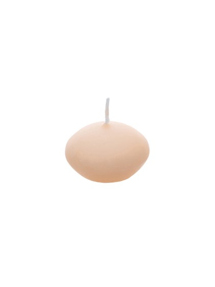 SET OF 6 PEACH FLOATING CANDLES DIA 4.7CM