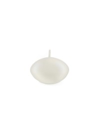 SET OF 6 PEARLY WHITE FLOATING CANDLES DIA 4.7CM