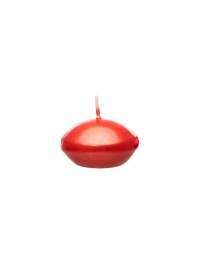 SET 6 SCHWIMMKERZEN ROT METALL DIA 4.7CM
