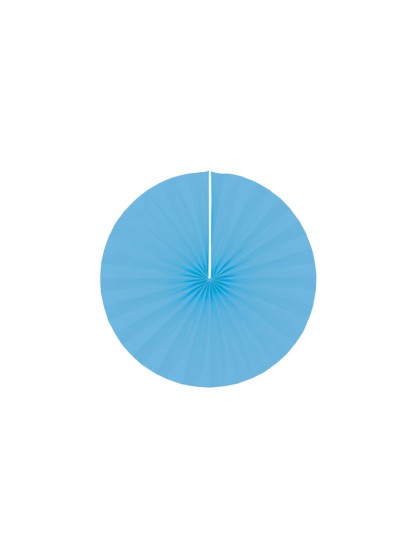 SET OF 4 TURQUOISE FANS DIA 20CM
