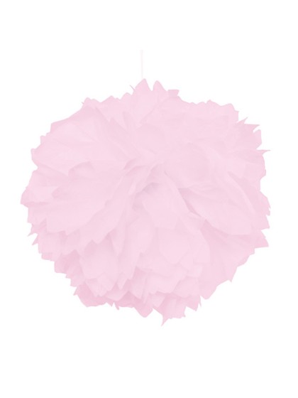 SET 2 POMPONS SEIDENPAPIER ROSA PASTELL DIA 40CM