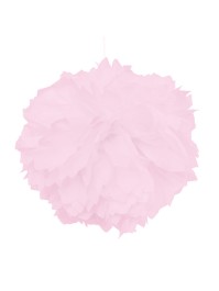 SET 2 POMPONS SEIDENPAPIER ROSA PASTELL DIA 40CM