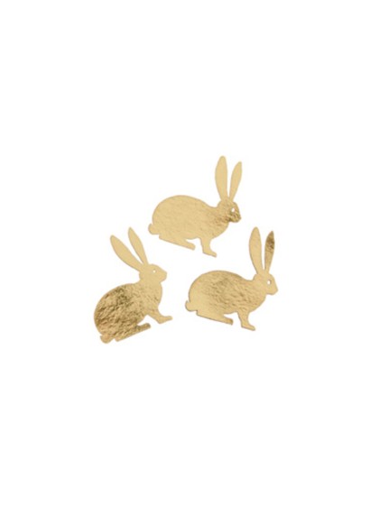 SET 8 PAPER RABBITS 3CM X 3.5CM