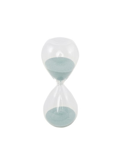 SANDUHR GLAS BLAU 5CM X 13CM