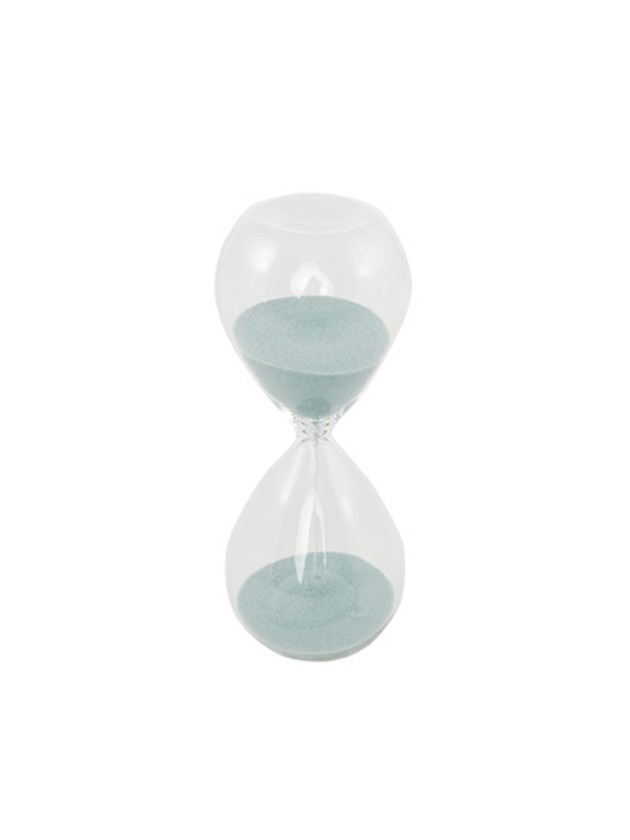 SANDUHR GLAS BLAU 5CM X 13CM
