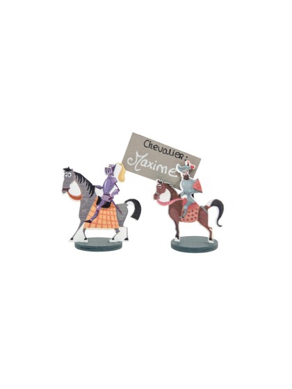 SET 4 TISCHKARTEN RITTER 5CM