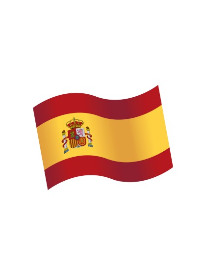 BAG OF 16 WOODEN TABLE CONFETTIS SPANISH FLAG 3.7CM X 3CM