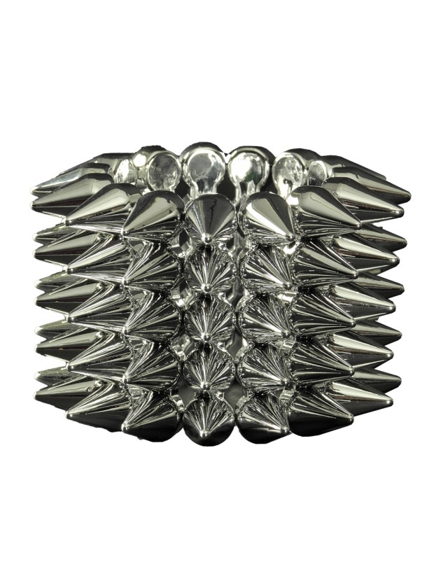 ARMBAND PUNK, PIQUES SILBER 