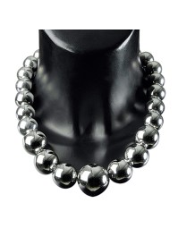 GROS HALSKETTE MIT BILLES SILBER 