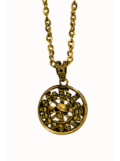 GROSS PENDENTIF PIRAT MIT KETTE 