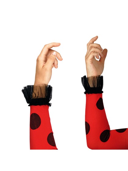 ARMCUFFS RED WITH BLACK DOTS 