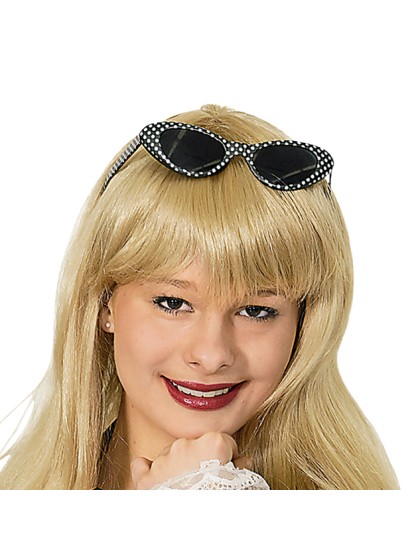LUNETTES PEGGY NOIR AVEC POIS BLANC 