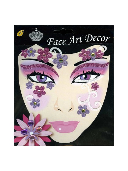 FACE ART STICKER FLOWERS OF CARNIVAL 