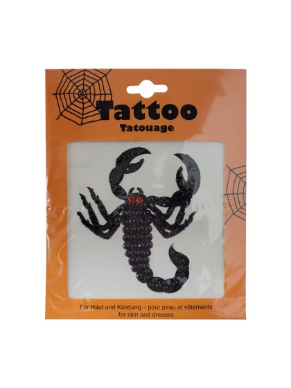 TATTOO SKORPION PIERRES DECORATIVES 12CM 