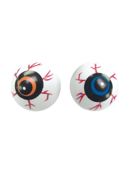 BAG OF 8 EYES BALLS - ASSORTED COLOURS DIA 3.5CM