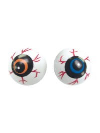 BAG OF 8 EYES BALLS - ASSORTED COLOURS DIA 3.5CM