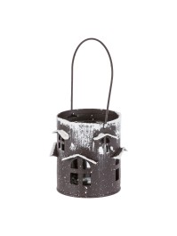 WINDLICHT SUSP METALL MIT GLAS  DIA 7CM HT 8CM