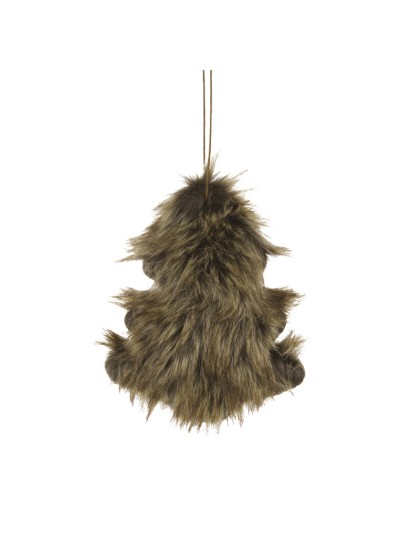 SAPIN FOURRURE BRUN A SUSP 14CM X 16CM