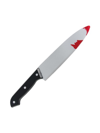 KITCHEN KNIFE WITH BLOOD 31CM X 4CM