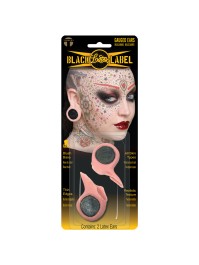 2 LATEX GAUGED EARS 