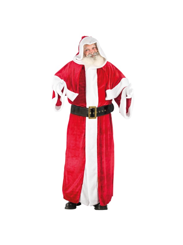 WEIHNACHTSMANN EUROPEEN SAMT LUXUS 2 TEILE Einheitsgröße