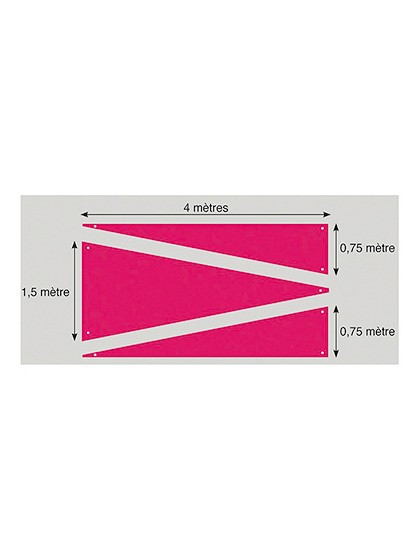 SET 3 TENTURES TRIANGLE FUCHSIA 