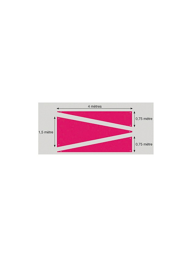 SET 3 DEKOSTOFFS TRIANGLE FUCHSIA 