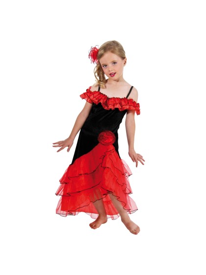 SPANISCHES KLEID 2 TEILE 128CM