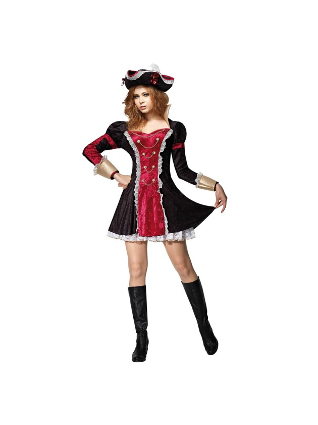 PIRAT GIRL SUPER LUXUS 2 TEILE L