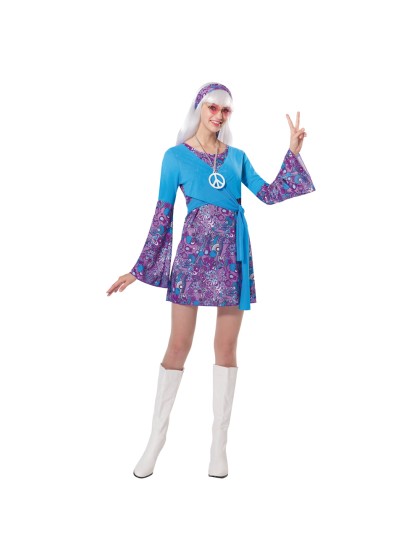 HIPPIE BLAU FRAU 3 TEILE S