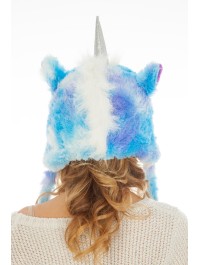 MÜTZE EINHORN BLAU Einheitsgröße