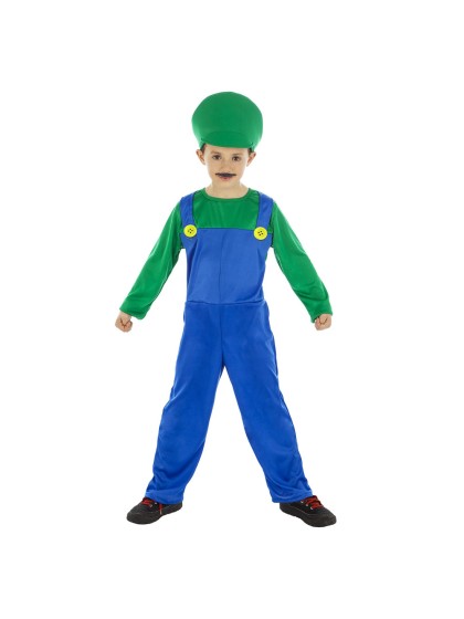 PLOMBIER ENFANT VERT 2 PIECES 128CM