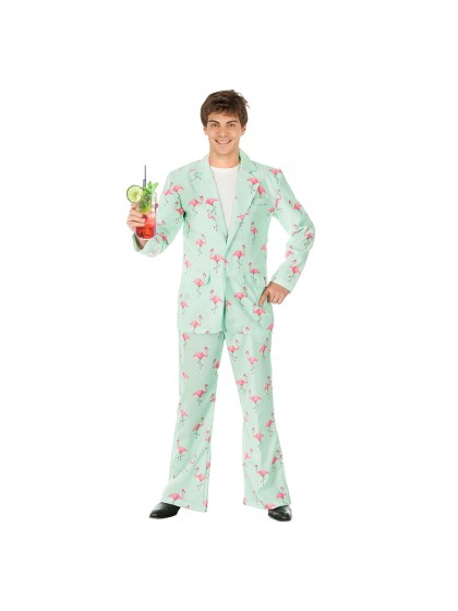 FLAMINGO DISCO PANTS AND SUIT 2 PIECES L