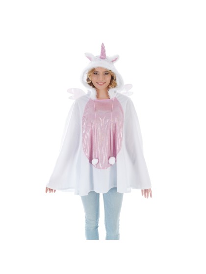 UNICORN HOODED PONCHO ONE SIZE