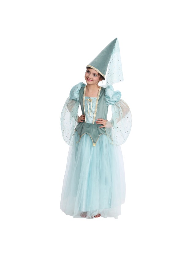 PRINZESSIN ADELIA BLAU LUXUS 2 TEILE 152CM