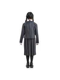 UNIFORME SCHWARZ / GRAU 3 TEILE MITTWOCH - WEDNESDAY © 128CM