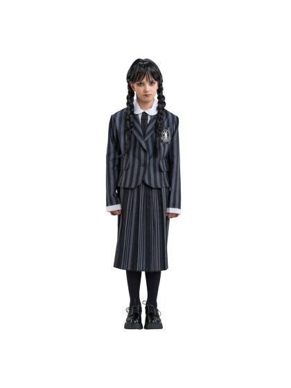 UNIFORME NOIR / GRIS 3 PIECES MERCREDI - WEDNESDAY © 140CM