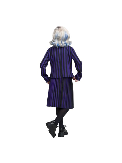 UNIFORME SCHWARZ / VIOLETT 3 TEILE MITTWOCH - WEDNESDAY © 140CM