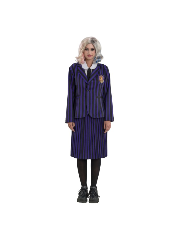 WEDNESDAY © SCHOOL UNIFORM BLACK / VIOLET 3 PIECES 164CM