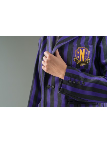 WEDNESDAY © SCHOOL UNIFORM BLACK / VIOLET 3 PIECES 164CM