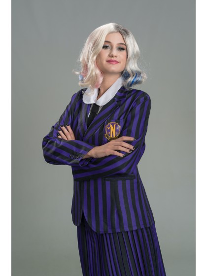 UNIFORME NOIR / VIOLET 3 PIECES MERCREDI - WEDNESDAY © L