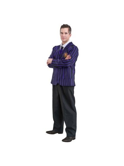 UNIFORME NOIR / VIOLET HOMME 3 PIECES MERCREDI - WEDNESDAY © L